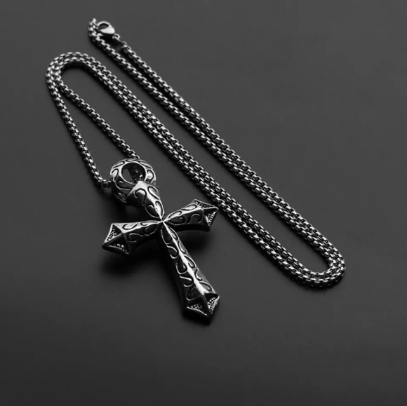 Large Silver Ankh Cross Symbol - Picture 7 of 8
